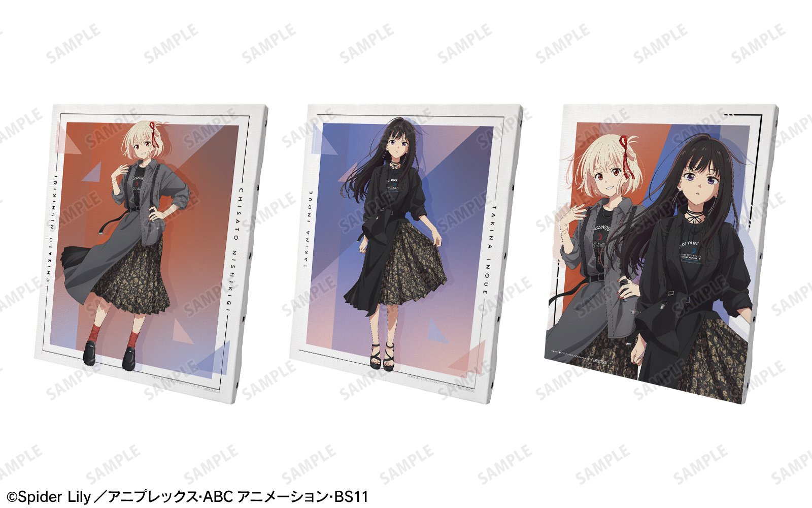 リコリス・リコイル キャンバスアート 井ノ上たきな POP UP SHOP meagratia×リコリス・リコイル』POP UP SHOP in マルイ | AMNIBUS