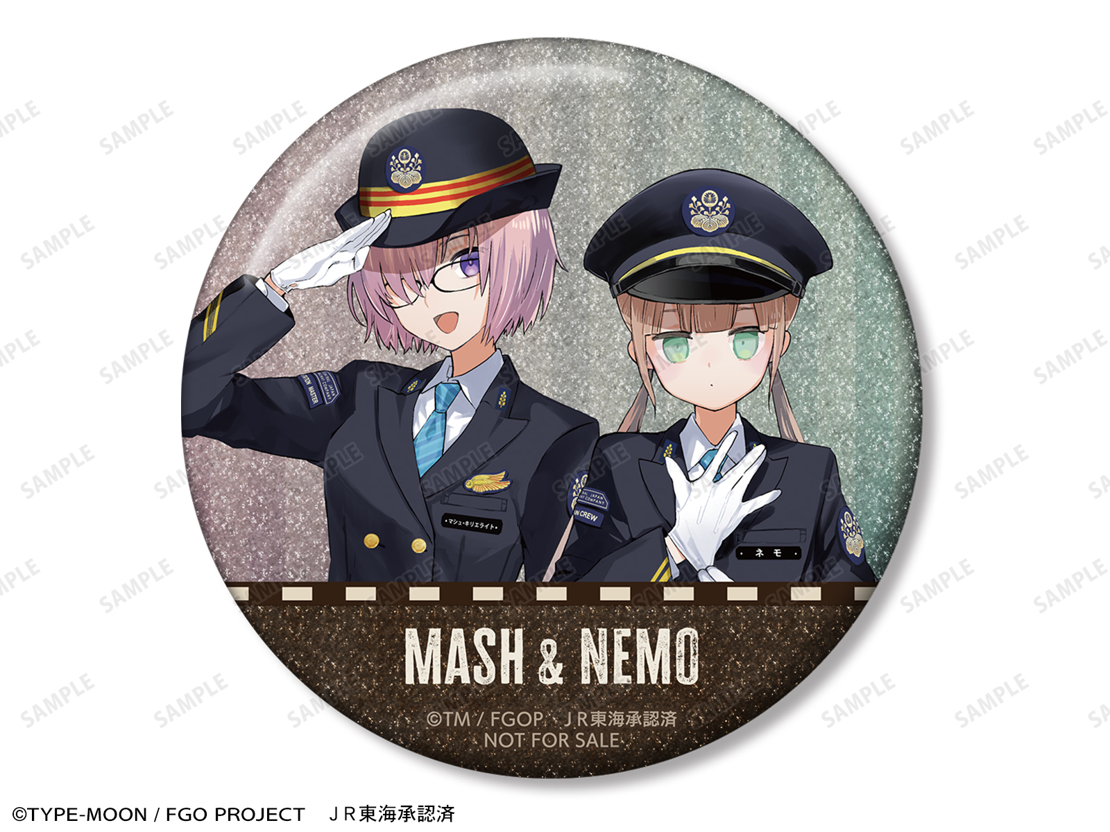 FGO 推し旅　JR東海　　グリッター缶バッジ　太公望 fate JR東海×Fate/Grand Order Grand Journey ～魅力探求都市 名古屋
