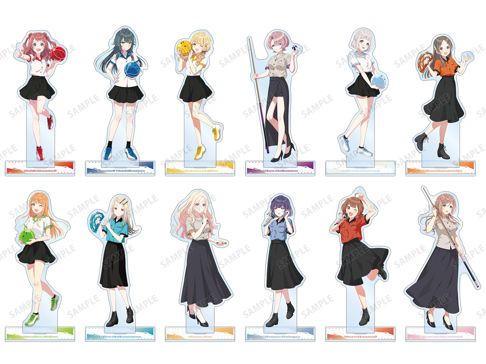 ア*読様 学マスラウンドワンコラボ　アクスタ11種セット ラウンドワン | 学園アイドルマスター × ラウンドワン コラボ