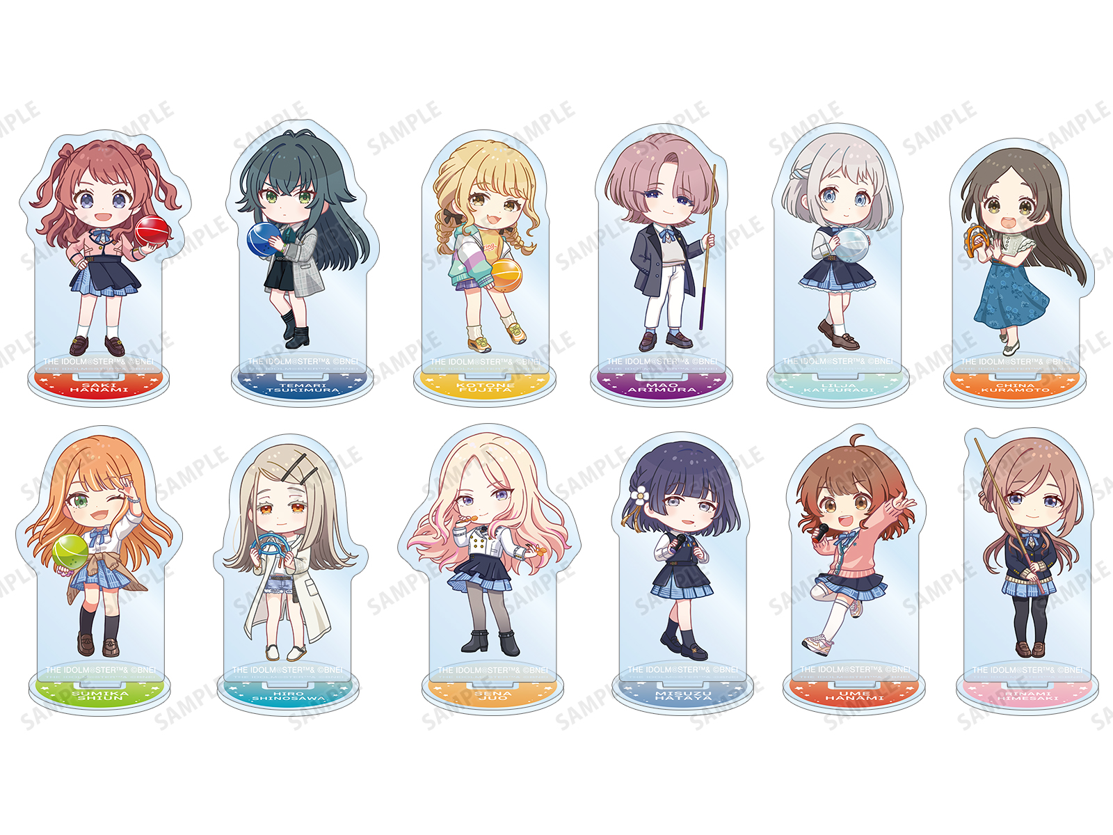 ア*読様 学マスラウンドワンコラボ　アクスタ11種セット 学園アイドルマスター × ROUND1 | AMNIBUS
