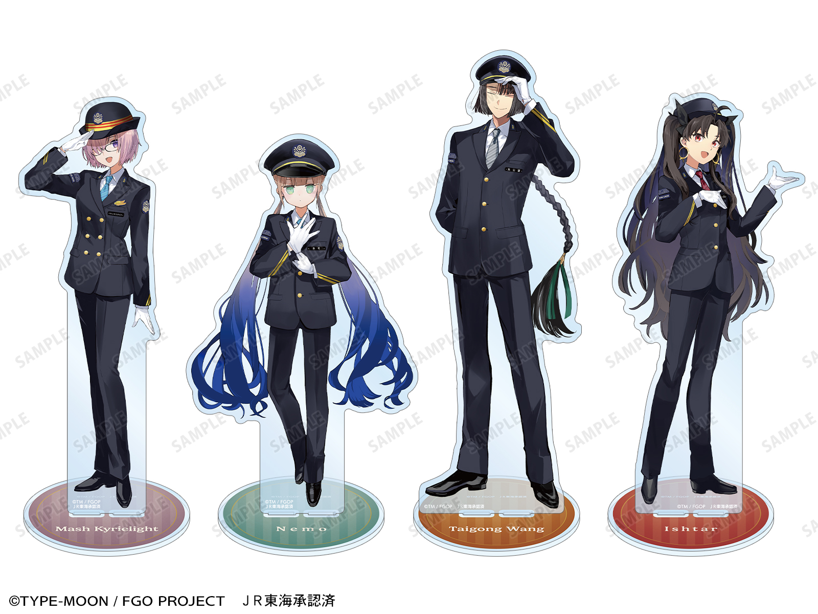 FGO 推し旅　JR東海　　グリッター缶バッジ　太公望 fate FGO 推し旅 JR東海 グリッター缶バッジ イシュタル - メルカリ