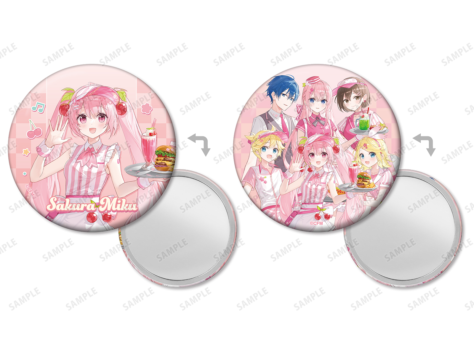 桜ミク × ラウンドワン B4プラマット スタンディングコースター 桜ミク×ROUND1 | AMNIBUS