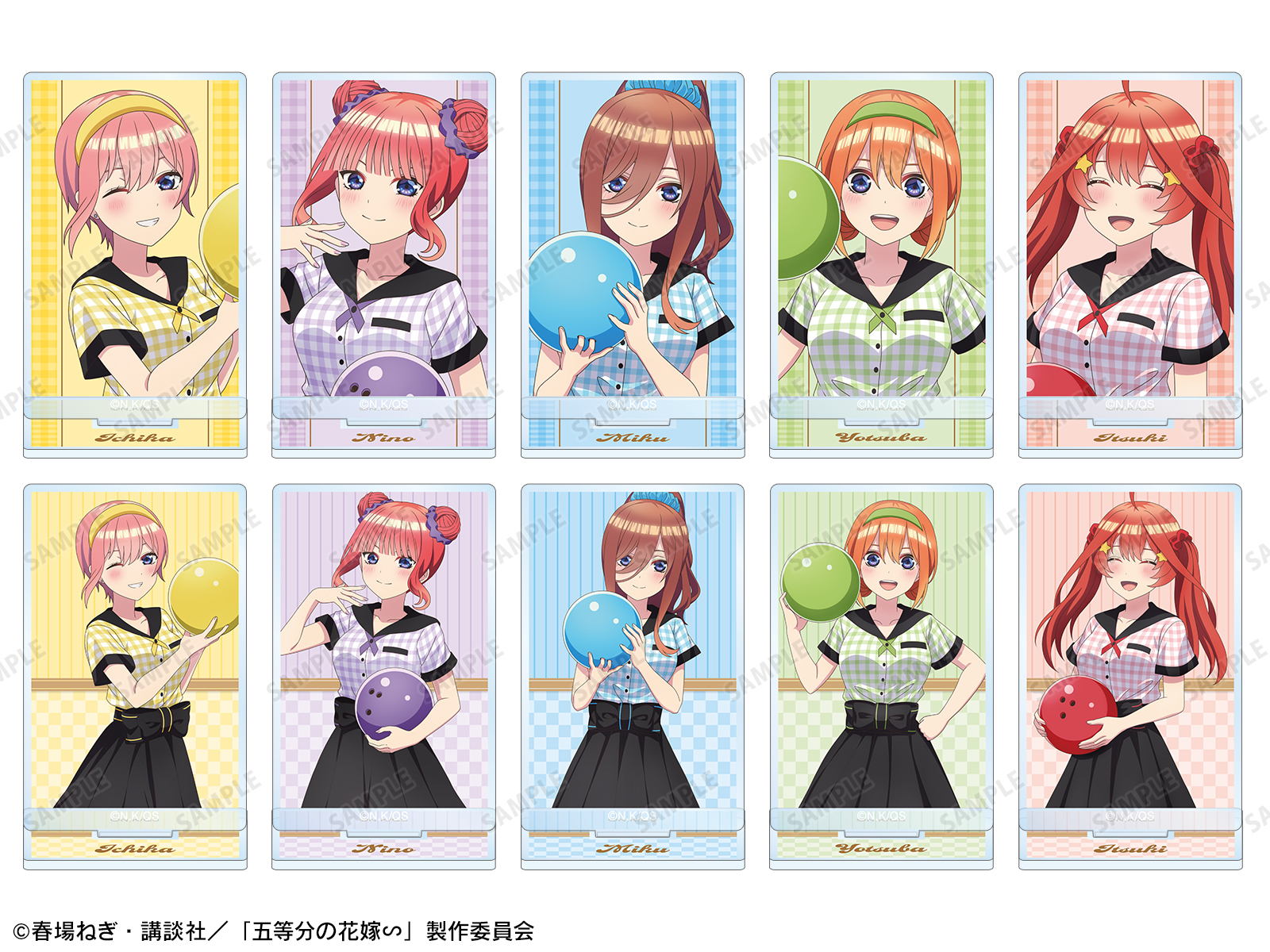 五等分の花嫁 ラウンドワン アクリルスタンド クリアファイル TVスペシャルアニメ「五等分の花嫁∽」 × ROUND1 | AMNIBUS
