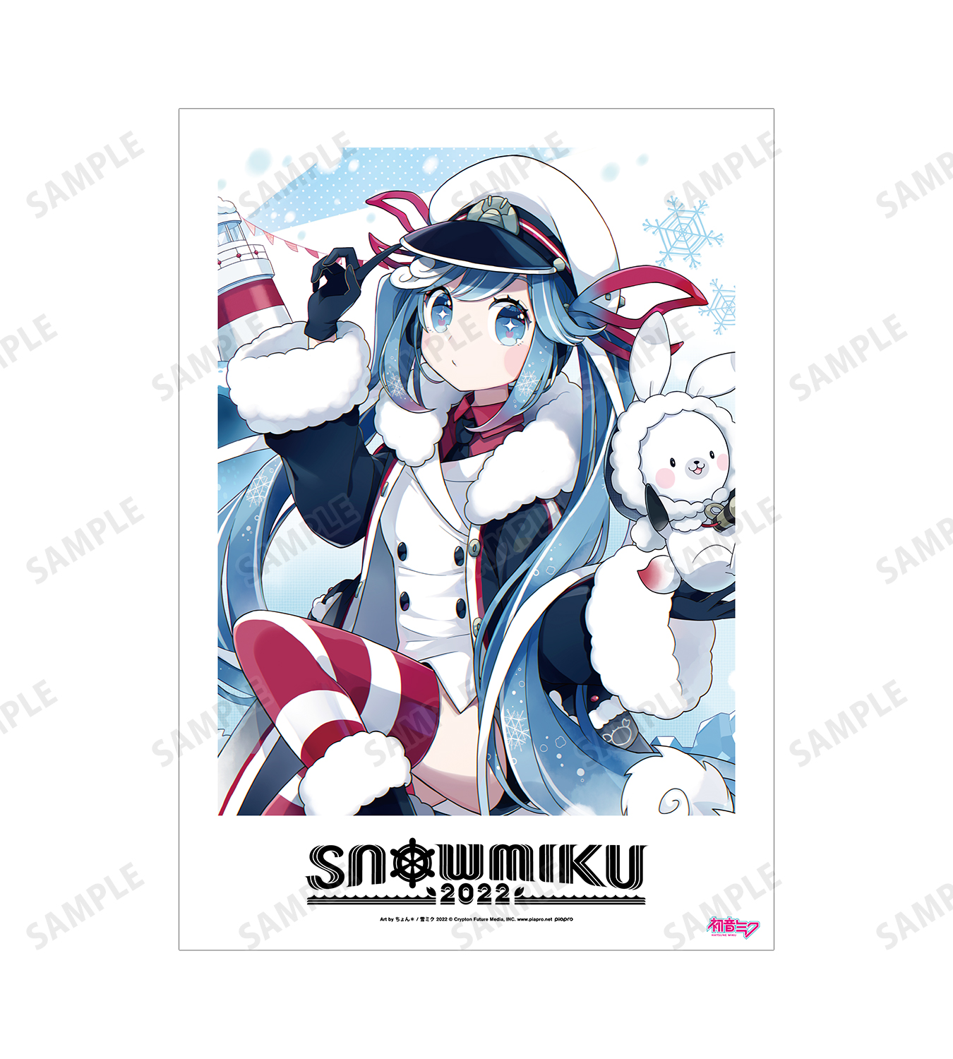 初音ミク　雪ミク　SNOWMIKU　hmv 2022 アクリルスタンド SNOW MIKU 2025 - SNOW MIKU 2025 雪ミク Art by tokki 特大